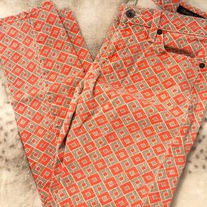 Lucky Brand Charlie Capri Size 4 (27)- Patterned